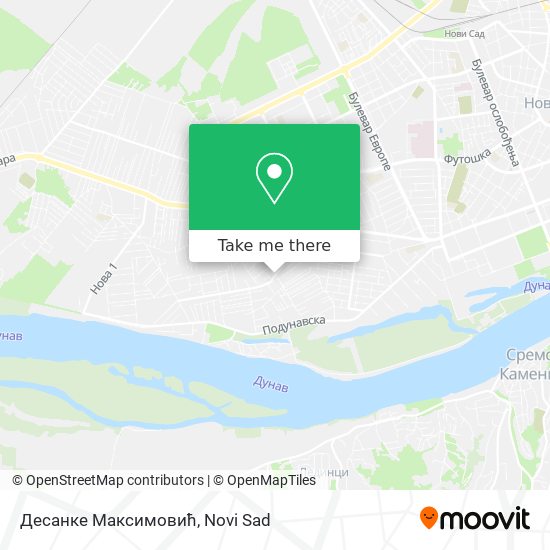 Десанке Максимовић map