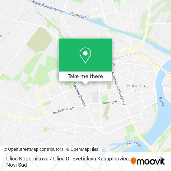 Ulica Kopernikova / Ulica Dr Svetislava Kasapinovica map