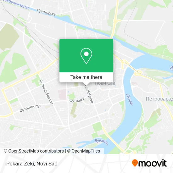 Pekara Zeki map