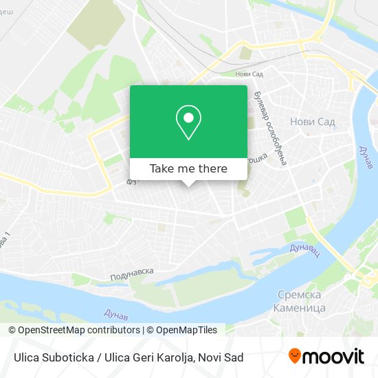 Ulica Suboticka / Ulica Geri Karolja map