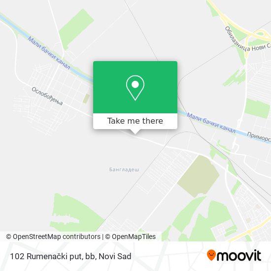 102 Rumenački put, bb map