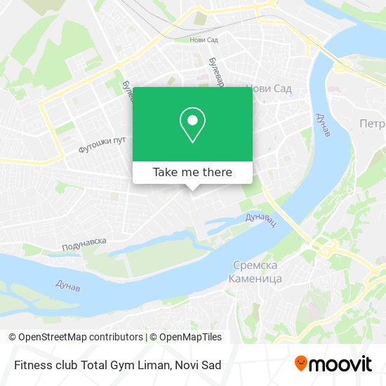 Fitness club Total Gym Liman map