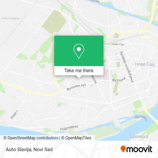 Auto Slavija map