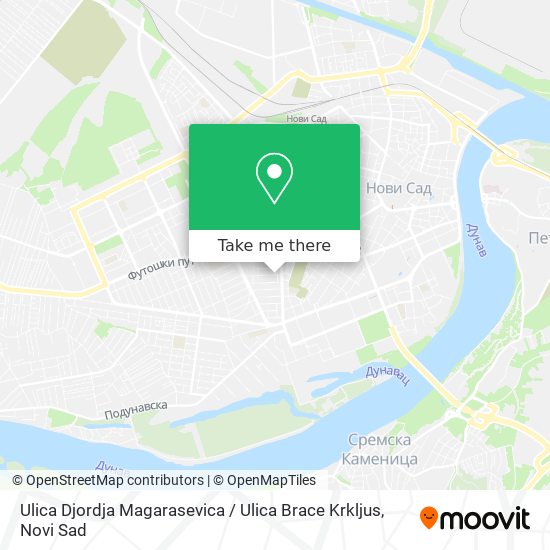 Ulica Djordja Magarasevica / Ulica Brace Krkljus map