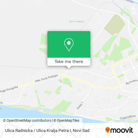 Ulica Radnicka / Ulica Kralja Petra I map