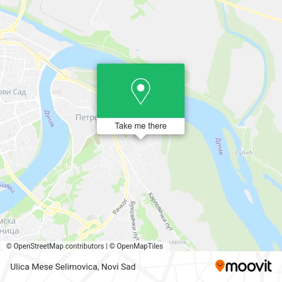 Ulica Mese Selimovica map