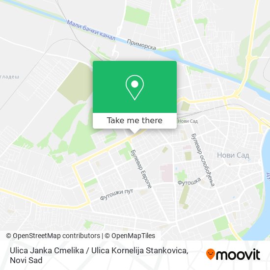 Ulica Janka Cmelika / Ulica Kornelija Stankovica map