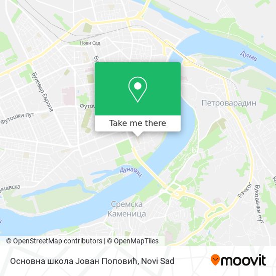 Основна школа Јован Поповић map