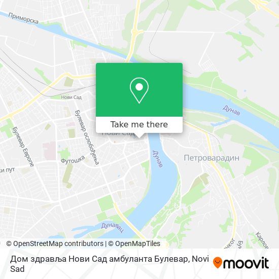 Дом здравља Нови Сад амбуланта Булевар map