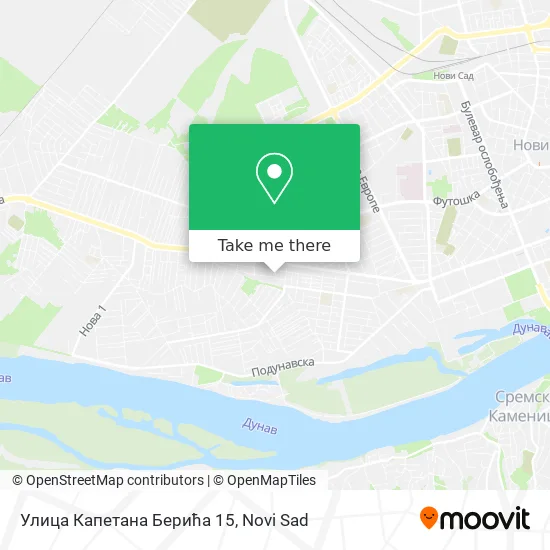 Улица Капетана Берића 15 map