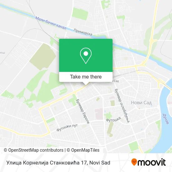 Улица Корнелија Станковића 17 map