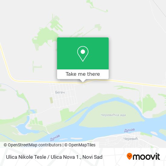 Ulica Nikole Tesle / Ulica Nova 1. map