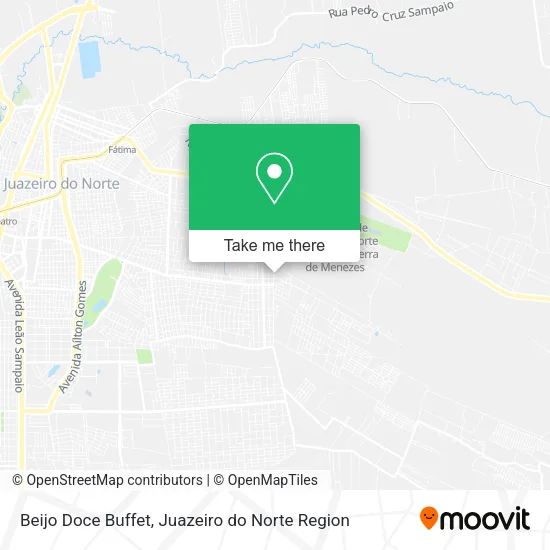 Beijo Doce Buffet map