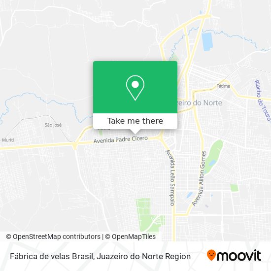 Fábrica de velas Brasil map