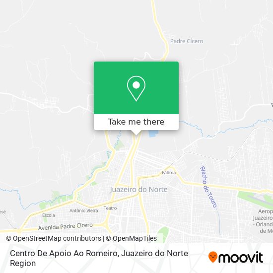 Mapa Centro De Apoio Ao Romeiro