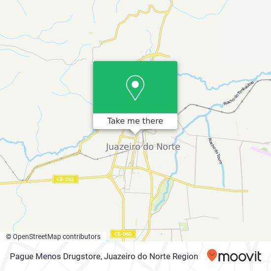 Pague Menos Drugstore map