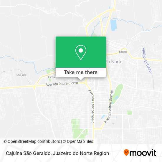 Cajuína São Geraldo map