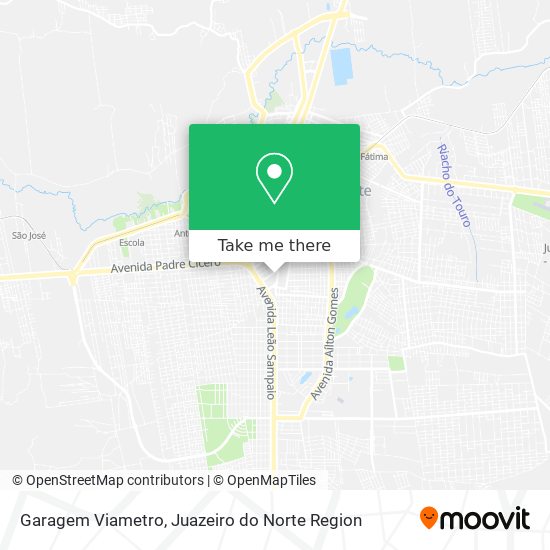 Garagem Viametro map