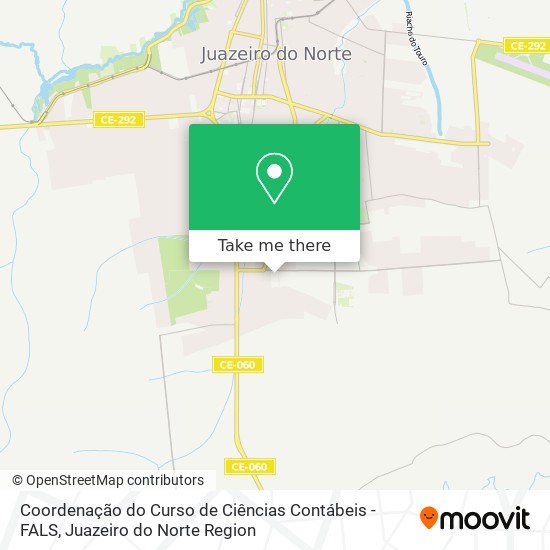 Coordenação do Curso de Ciências Contábeis - FALS map