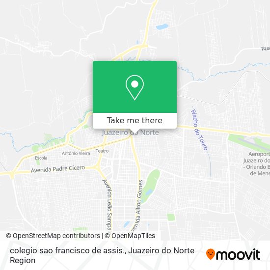 colegio sao francisco de assis. map