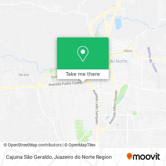 Mapa Cajuina São Geraldo