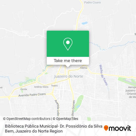 Mapa Biblioteca Pública Municipal- Dr. Possidônio da Silva Bem