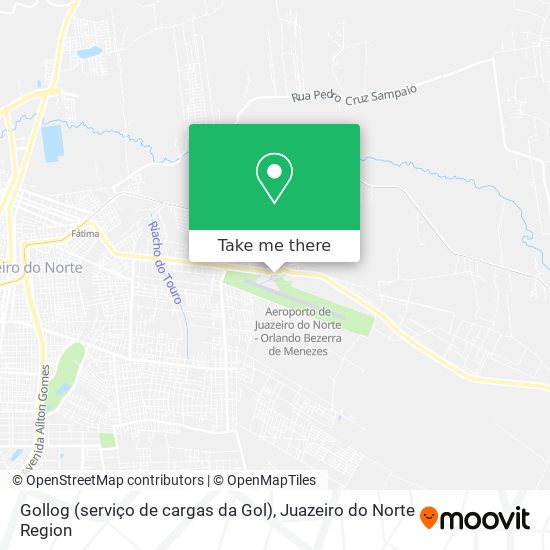 Mapa Gollog (serviço de cargas da Gol)