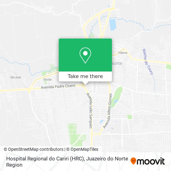 Mapa Hospital Regional do Cariri (HRC)