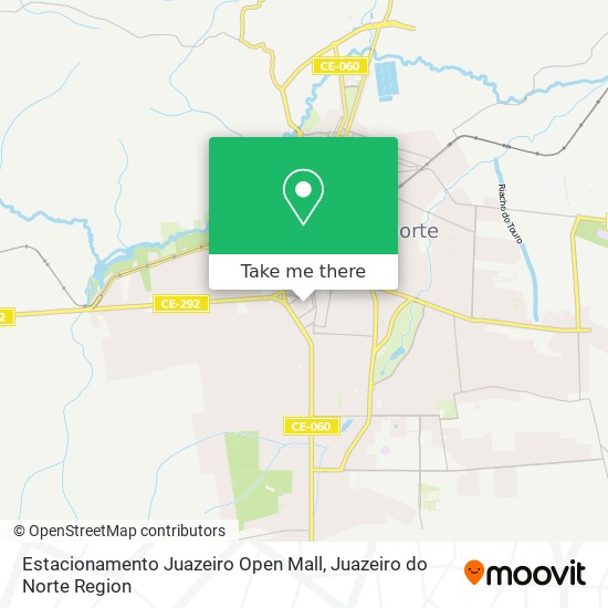 Estacionamento Juazeiro Open Mall map