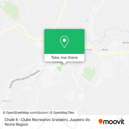 Chalé 4 - Clube Recreativo Granjeiro map