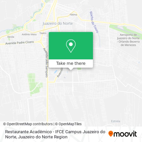 Mapa Restaurante Acadêmico - IFCE Campus Juazeiro do Norte