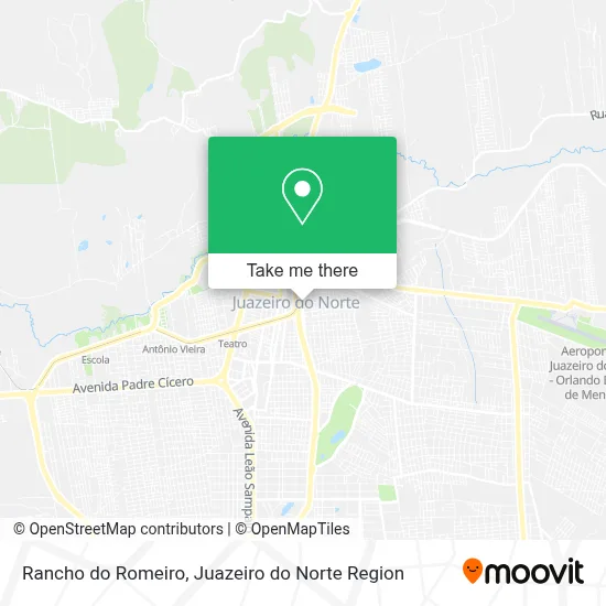 Rancho do Romeiro map