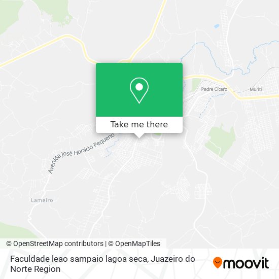 Mapa Faculdade leao sampaio lagoa seca