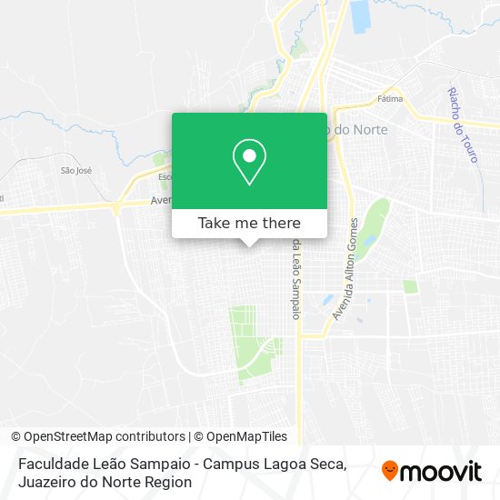 Mapa Faculdade Leão Sampaio - Campus Lagoa Seca