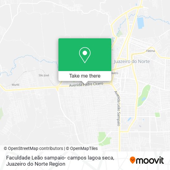 Faculdade Leão sampaio- campos lagoa seca map