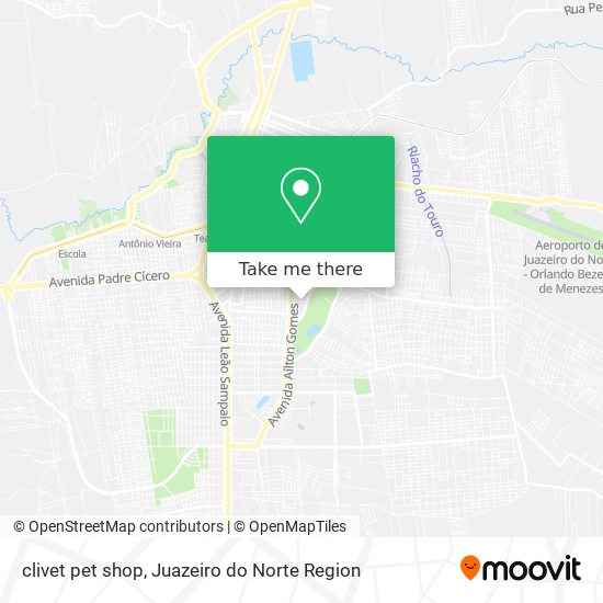 Mapa clivet pet shop