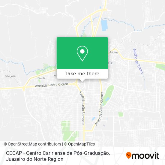 Mapa CECAP - Centro Caririense de Pós-Graduação