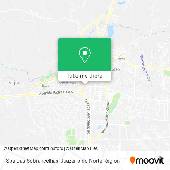 Mapa Spa Das Sobrancelhas