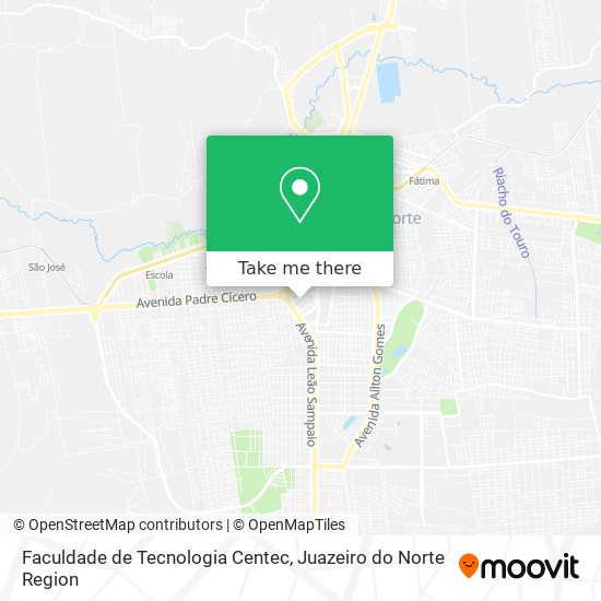 Faculdade de Tecnologia Centec map