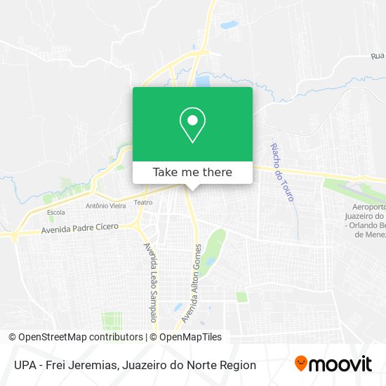 UPA - Frei Jeremias map