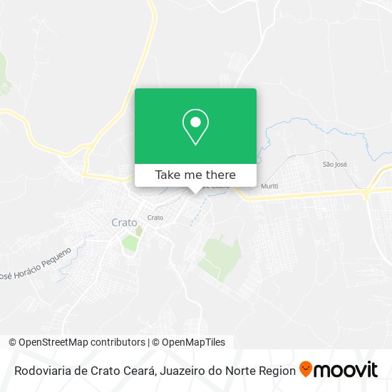 Mapa Rodoviaria de Crato Ceará