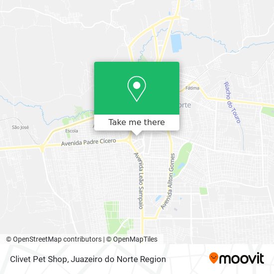 Clivet Pet Shop map