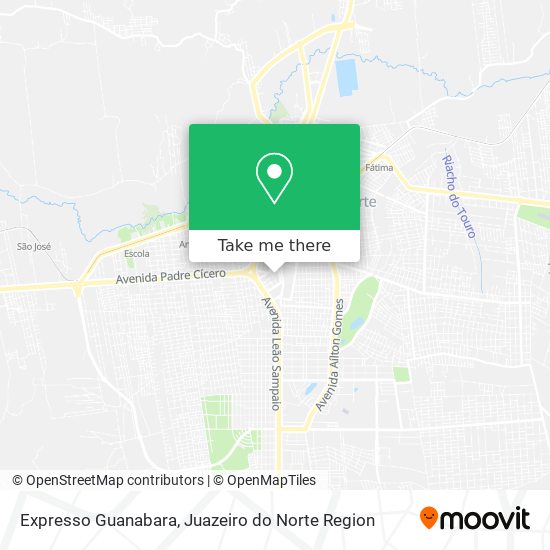Expresso Guanabara map