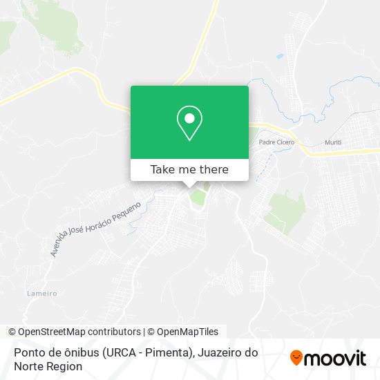 Ponto de ônibus (URCA - Pimenta) map