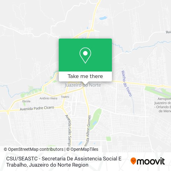 Mapa CSU / SEASTC - Secretaria De Assistencia Social E Trabalho