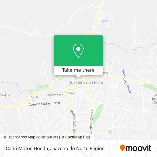 Mapa Cariri Motos Honda