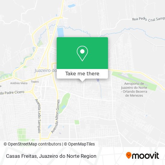 Casas Freitas map