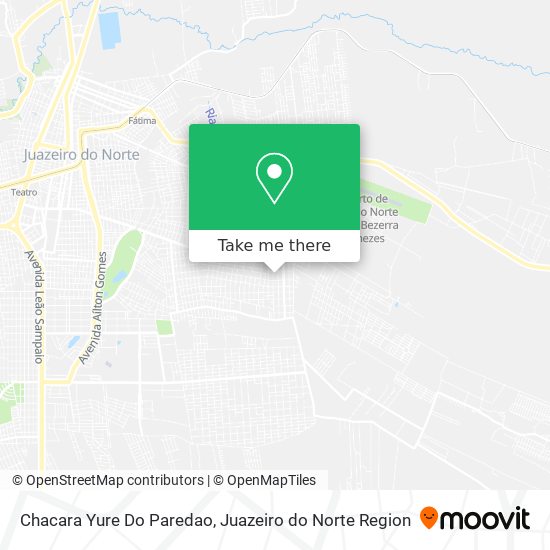 Mapa Chacara Yure Do Paredao