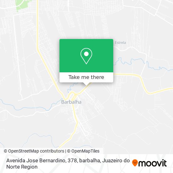 Avenida Jose Bernardino, 378, barbalha map