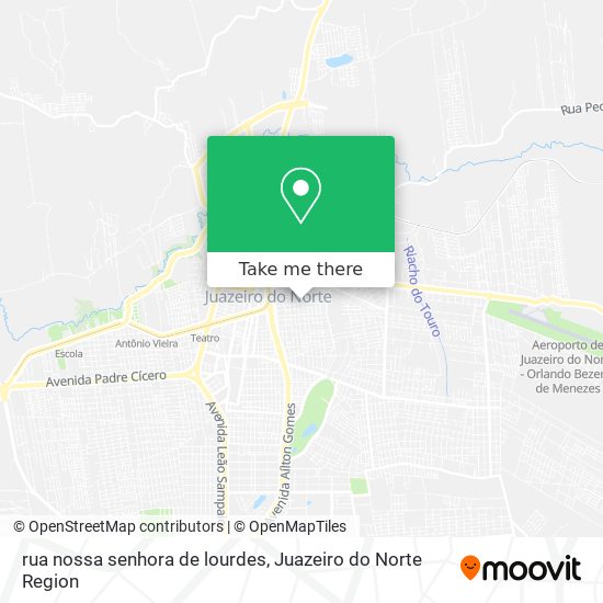 rua nossa senhora de lourdes map